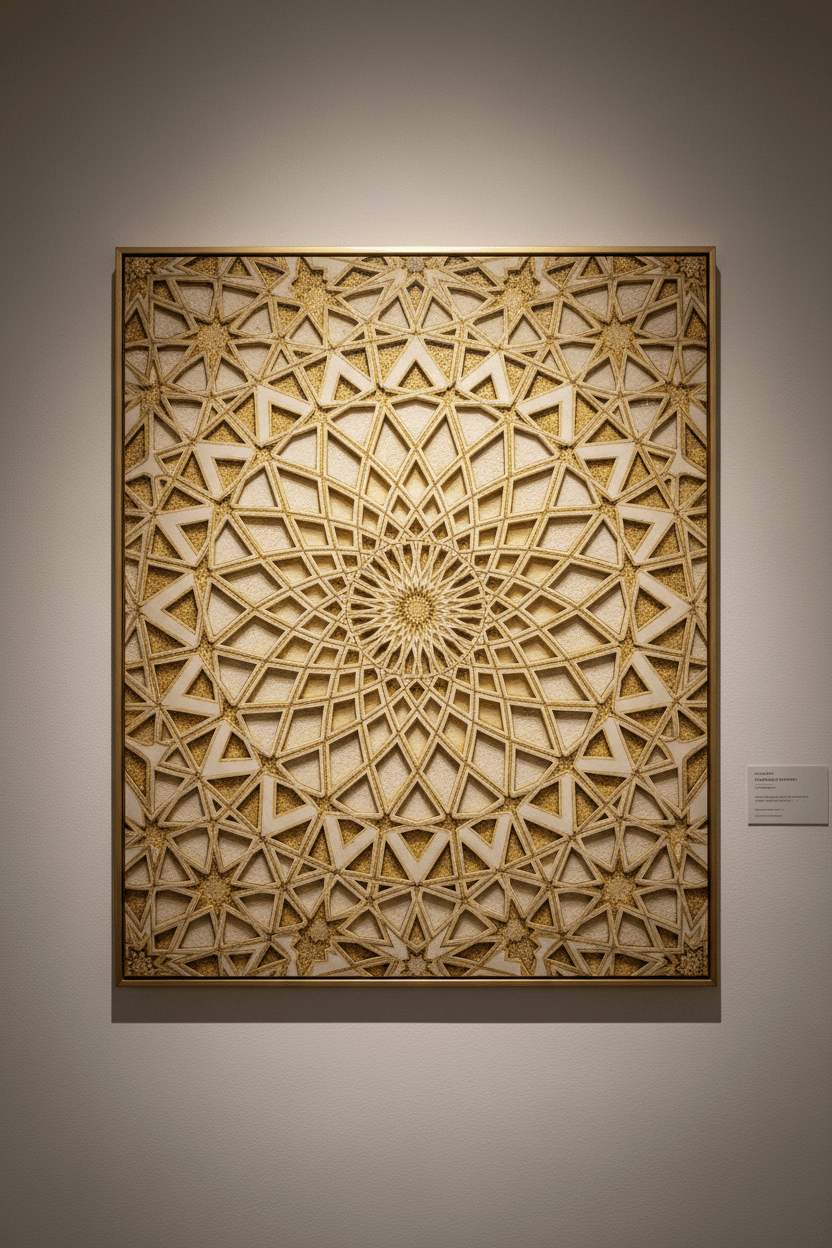 Riad Doré — Art Digital Marocain Haute Résolution - LUMÏA