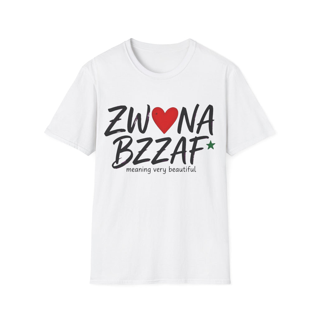 T-Shirt — Zwna Bzzaf Heart Logo Tee (Meaning: Very Beautiful)