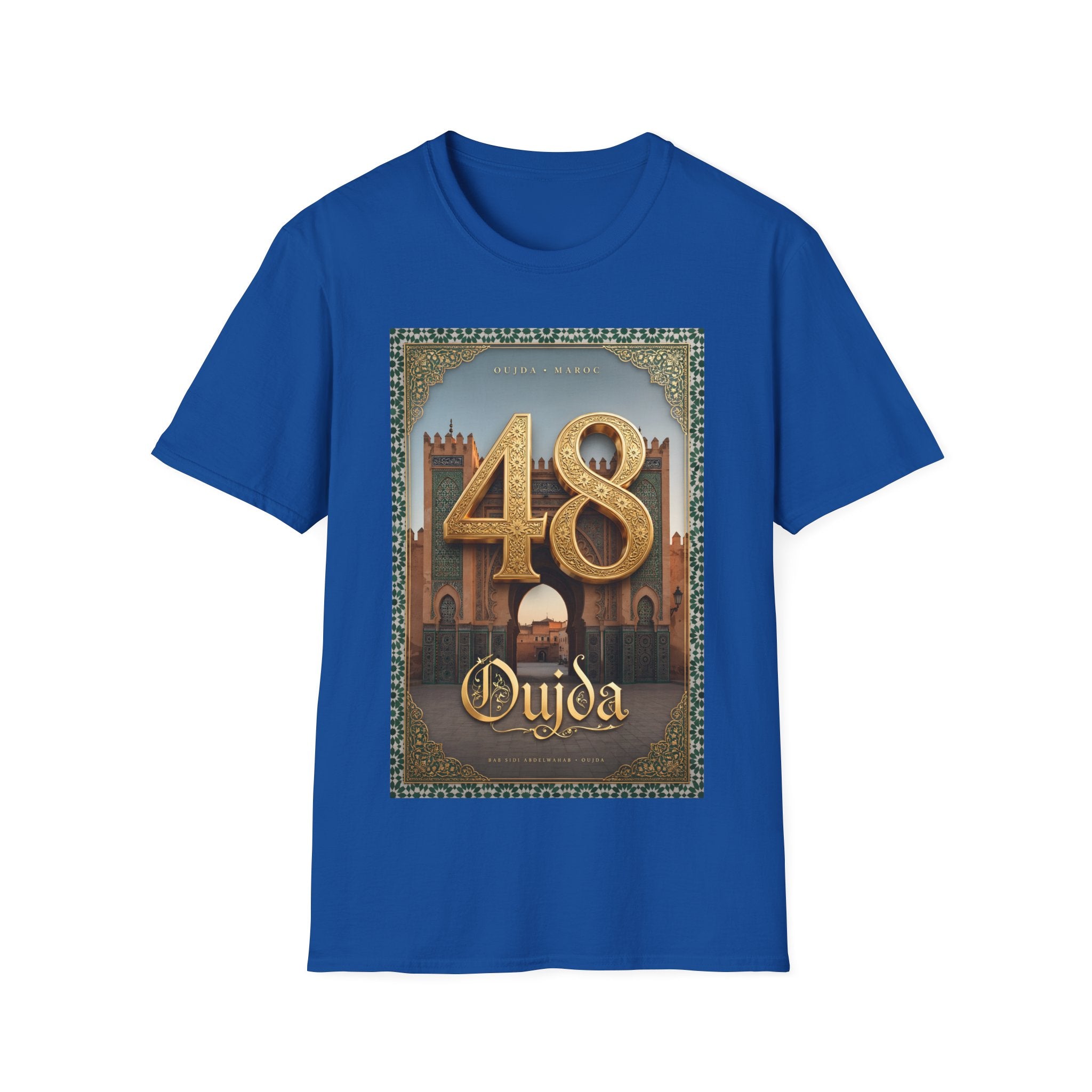48 Oujda Souvenir T-Shirt — Vintage Moroccan Cityscape Tee