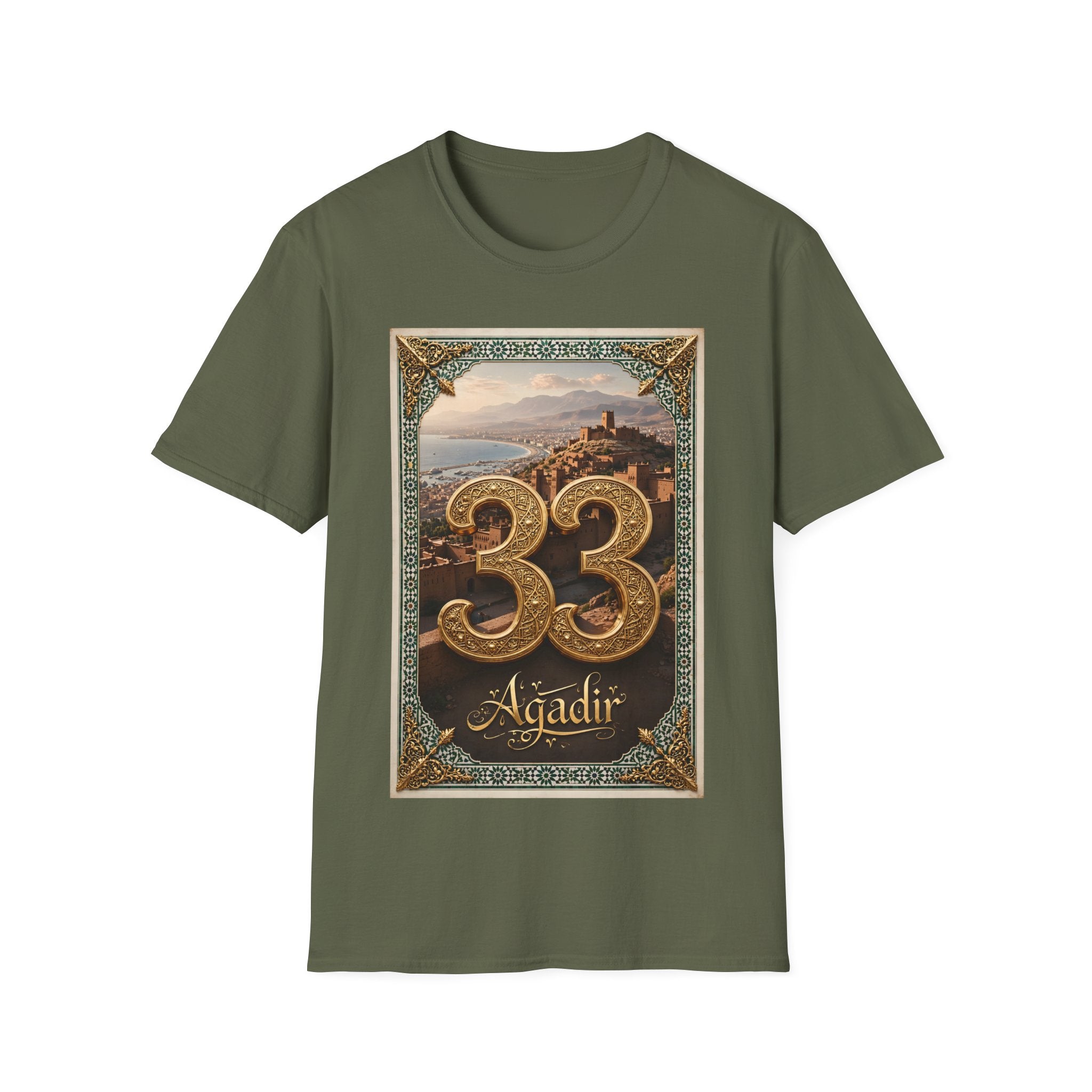 Moroccan Agadir 33 Vintage Poster T-Shirt