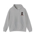 Sweat à capuche Bent Bladi – Silhouette féminine au foulard à cœurs - LUMÏA