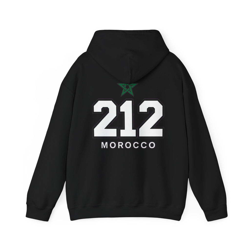 Hoodie Morocco 212 — Sweat à Capuche Vintage Numéro Maroc - LUMÏA