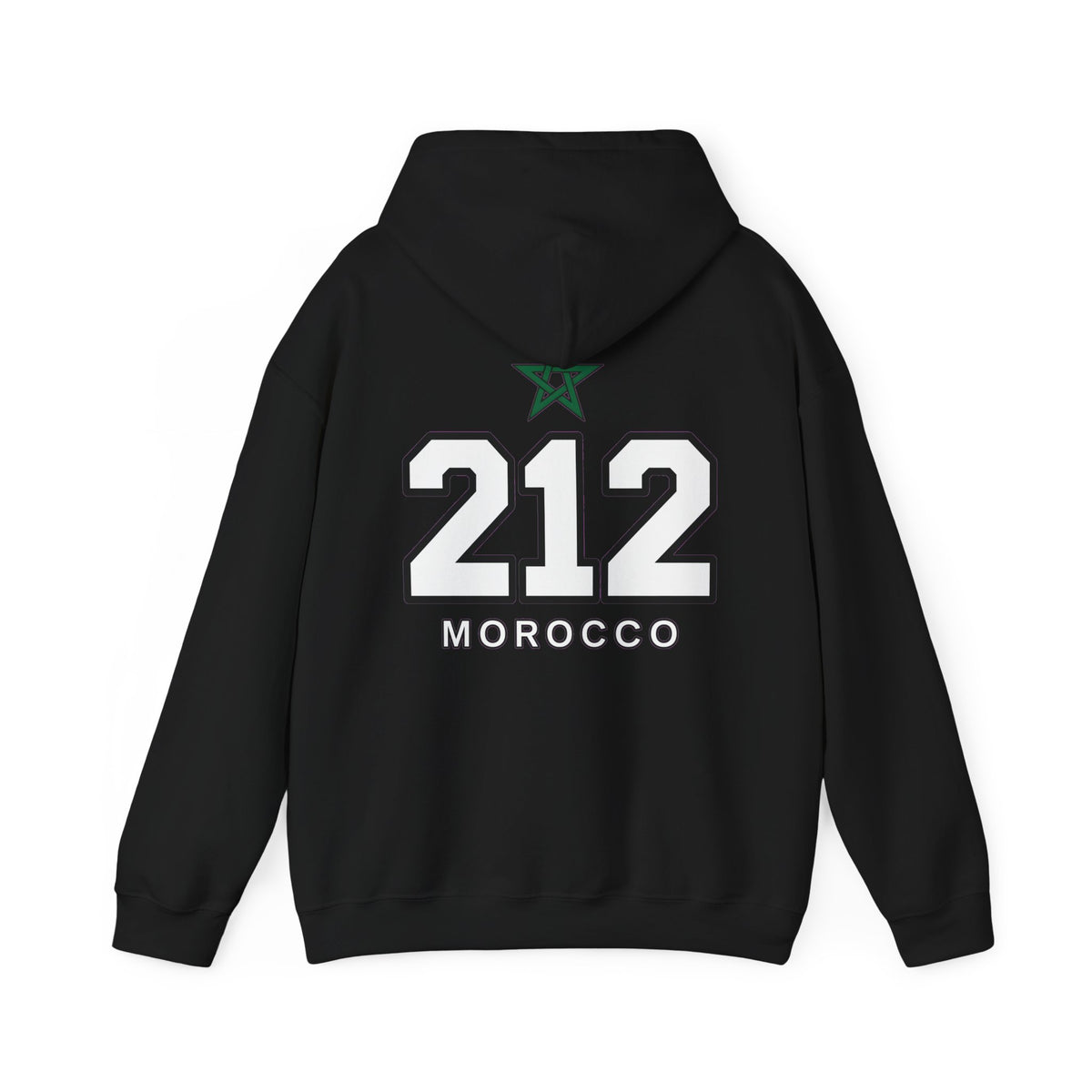 Hoodie Morocco 212 — Sweat à Capuche Vintage Numéro Maroc - LUMÏA