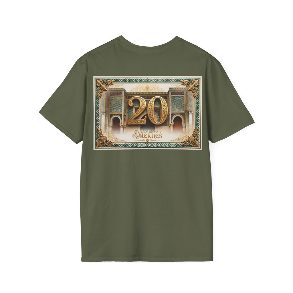 20th Birthday Moroccan Palace T-Shirt — Gold Zellige Anniversary Graphic Tee - LUMÏA