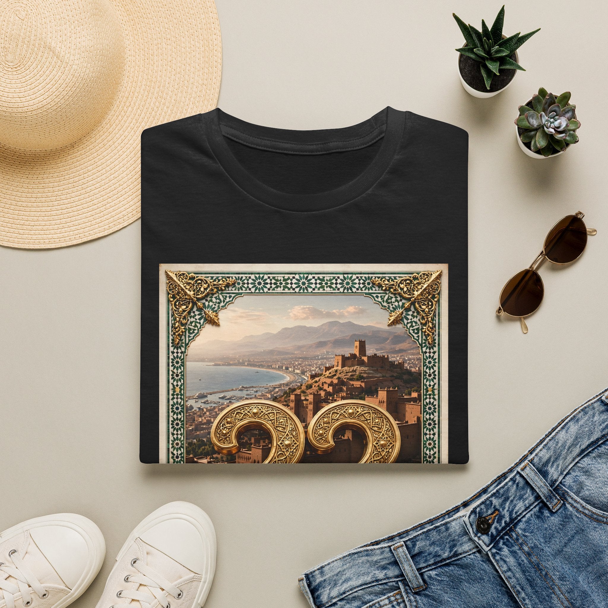 Moroccan Agadir 33 Vintage Poster T-Shirt - LUMÏA
