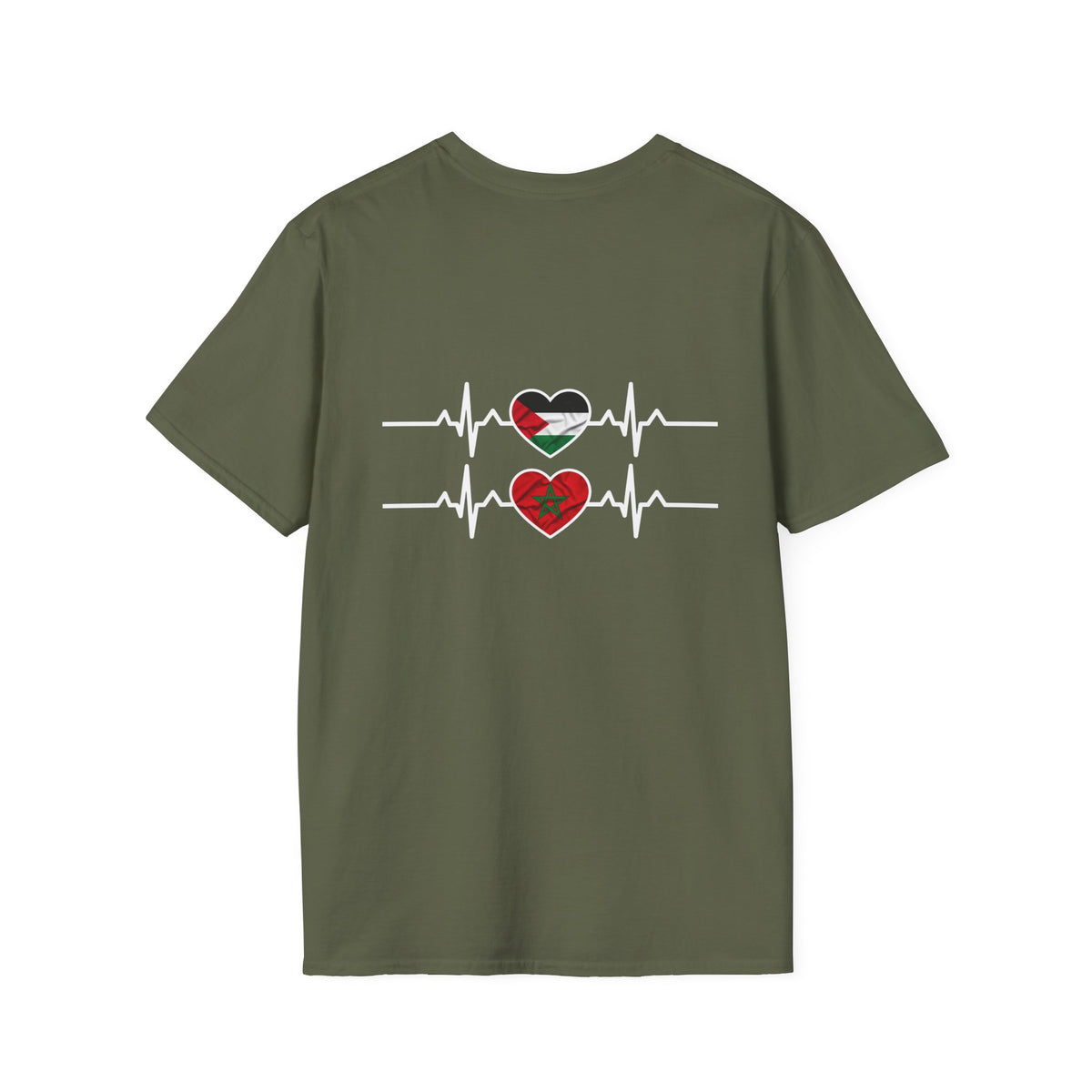 T-shirt Battement de cœur Maroc Palestine - LUMÏA