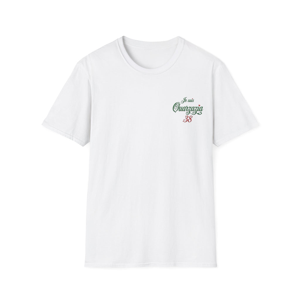 T-Shirt — Je suis Ouazzazia 38 Minimalist Chest Logo - LUMÏA