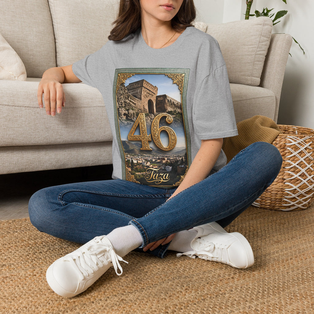 46 Meknès Ramparts T-Shirt — Moroccan Ancient Walls Graphic Tee - LUMÏA