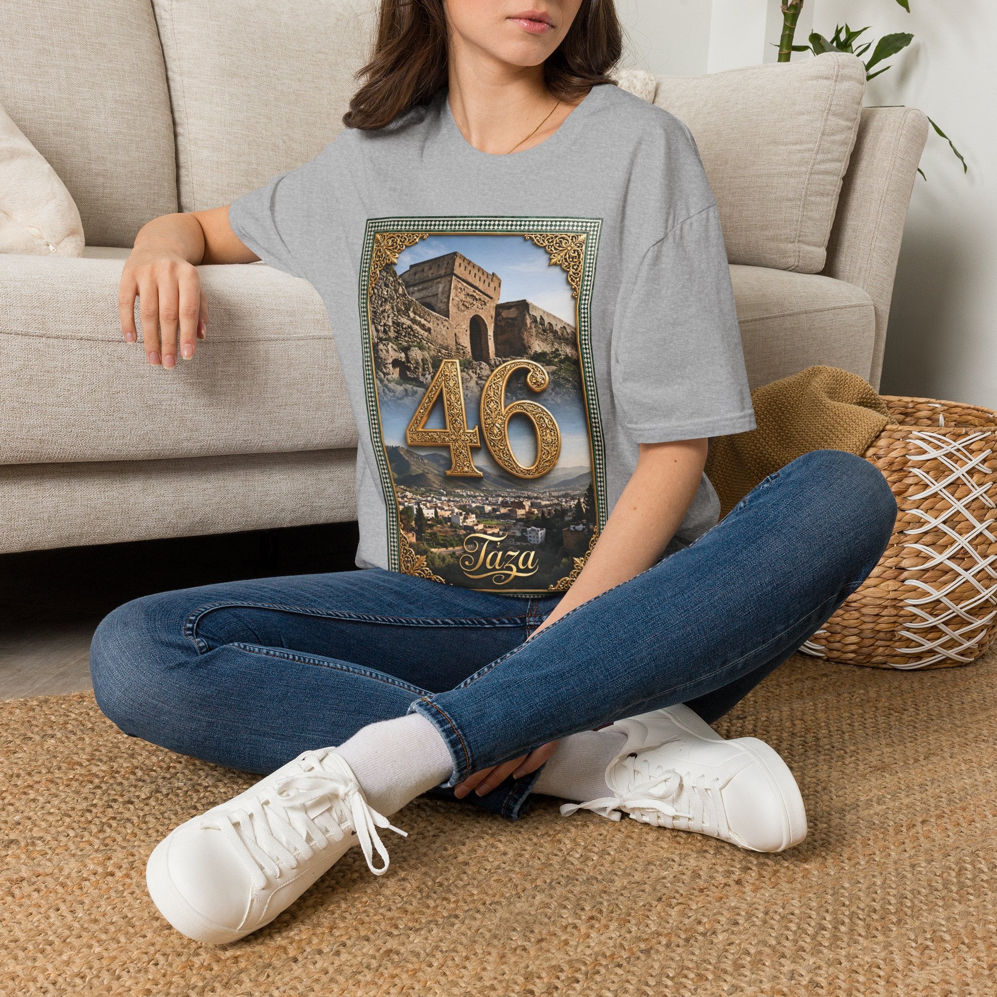 46 Meknès Ramparts T-Shirt — Moroccan Ancient Walls Graphic Tee - LUMÏA