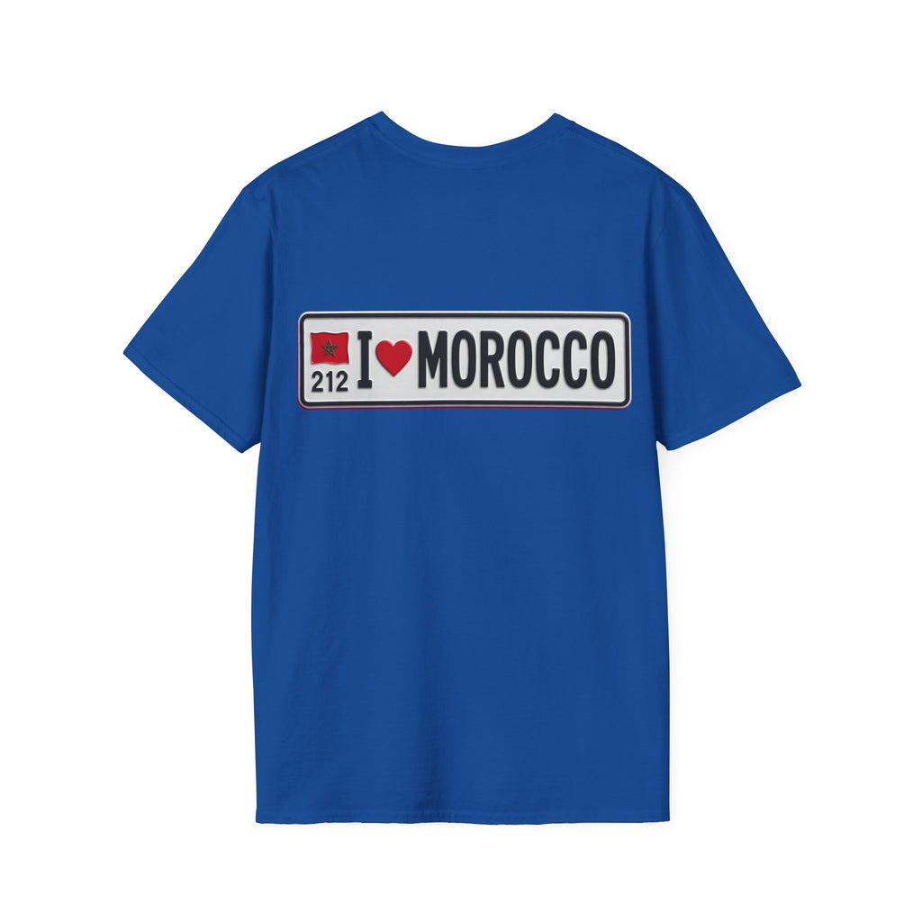 Morocco 212 License Plate T-Shirt — Minimal Vintage Auto Tee