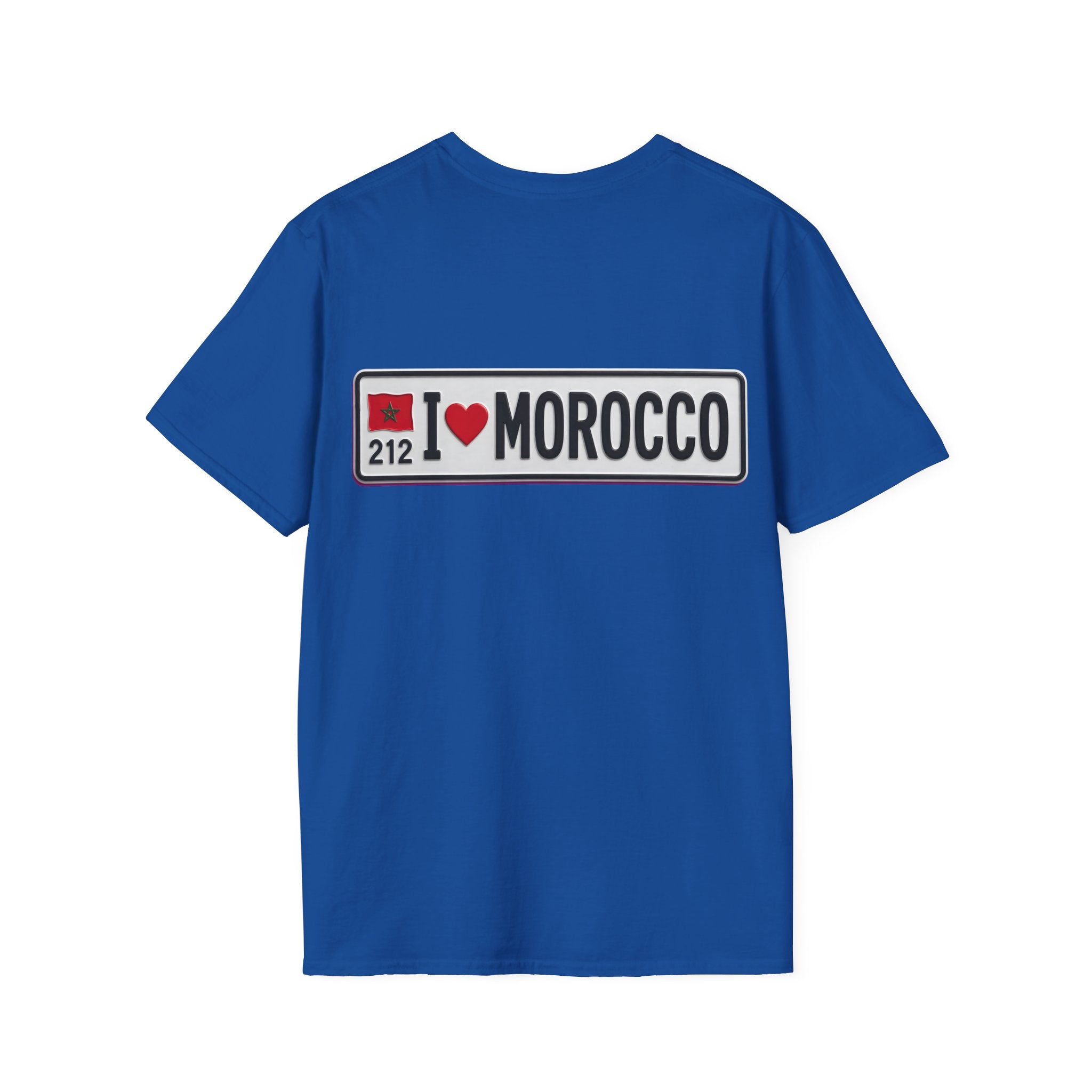 Morocco 212 License Plate T-Shirt — Minimal Vintage Auto Tee
