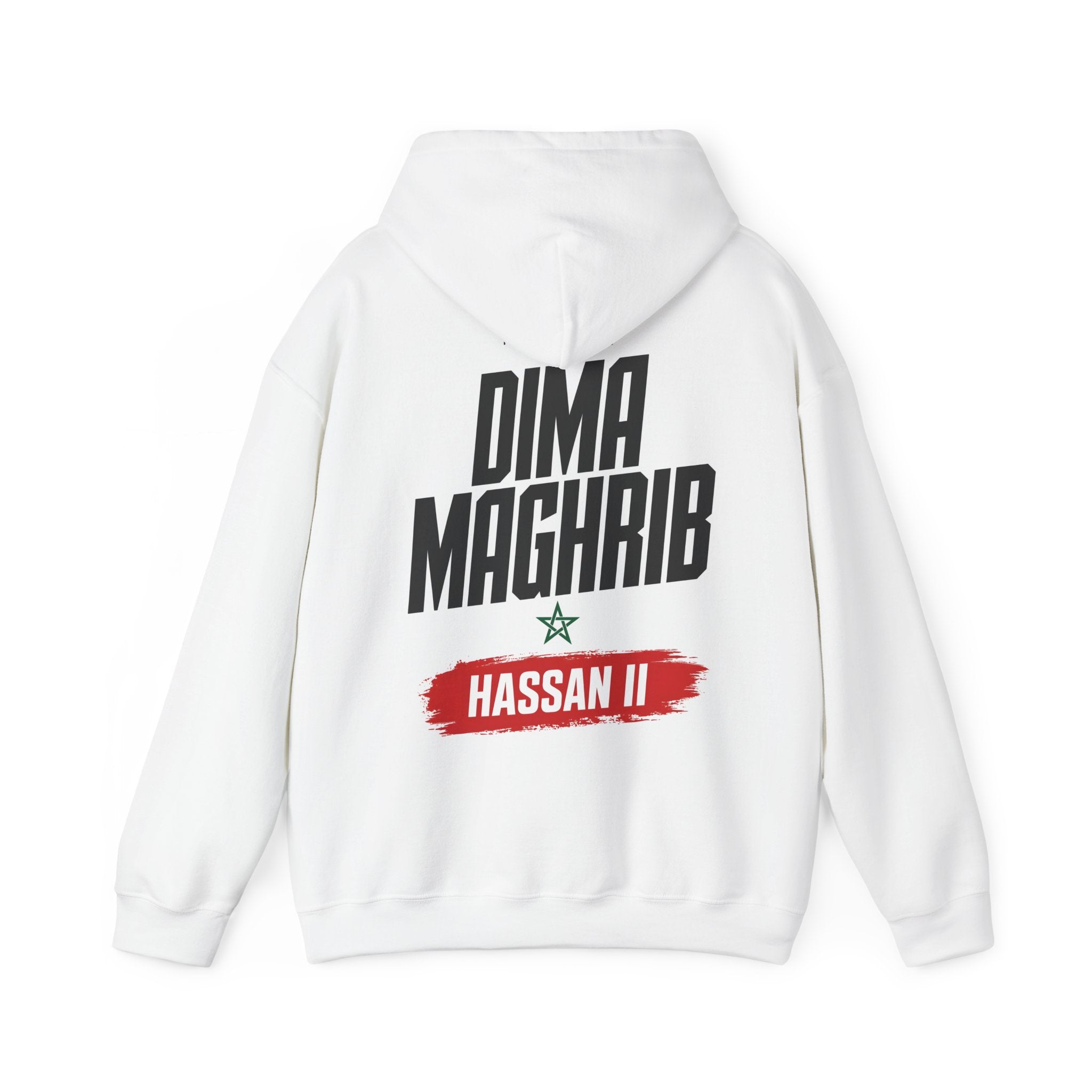 Dima Maghrib Hoodie — Hassan II Morocco Graphic Pullover - LUMÏA