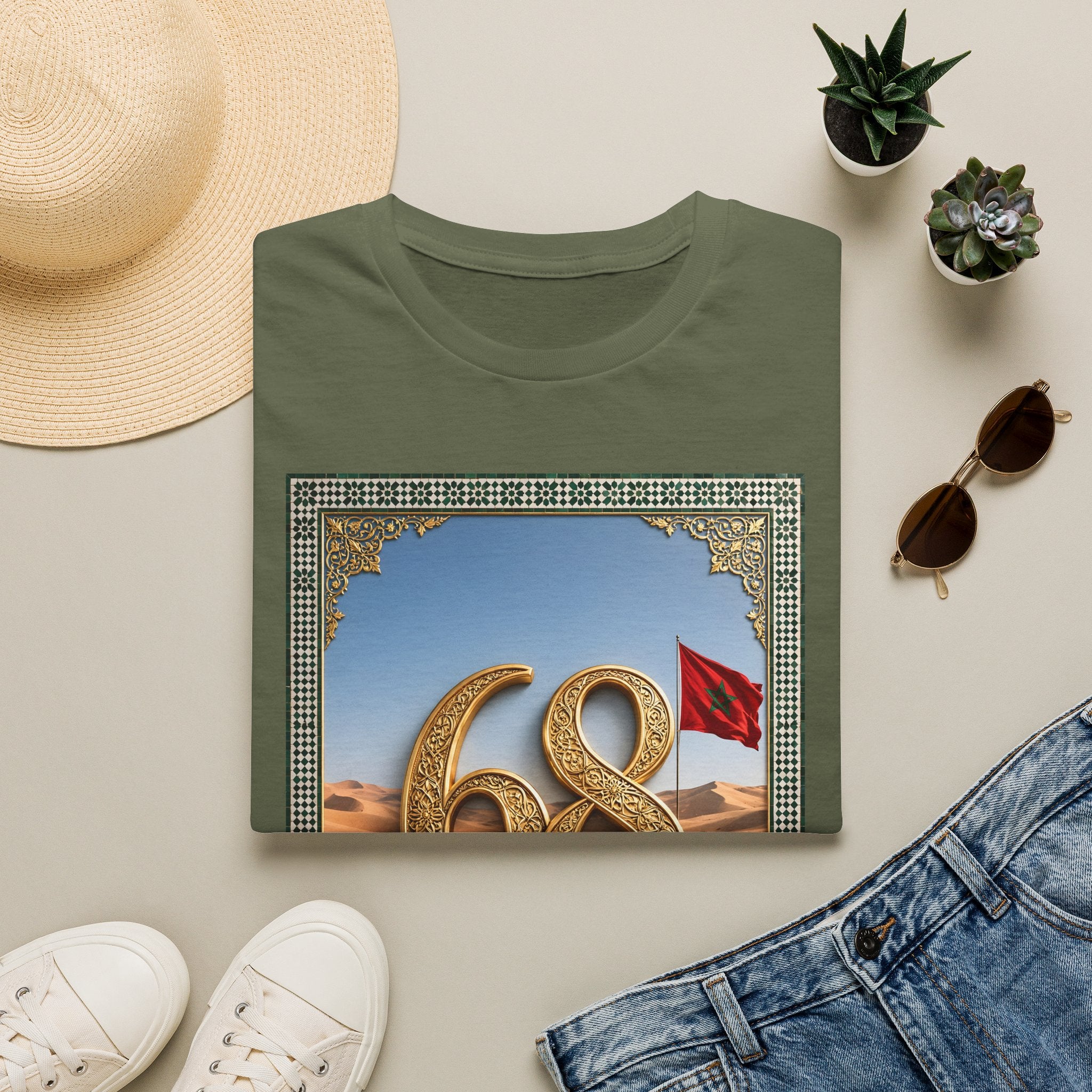 68 Anniversary Desert Flag Graphic T-Shirt - LUMÏA