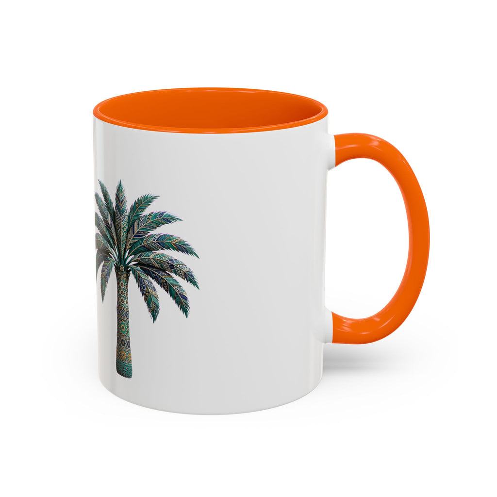 Boho Camel & Palm Accent Coffee Mug – 11/15oz Rustic Desert Travel Tea Cup