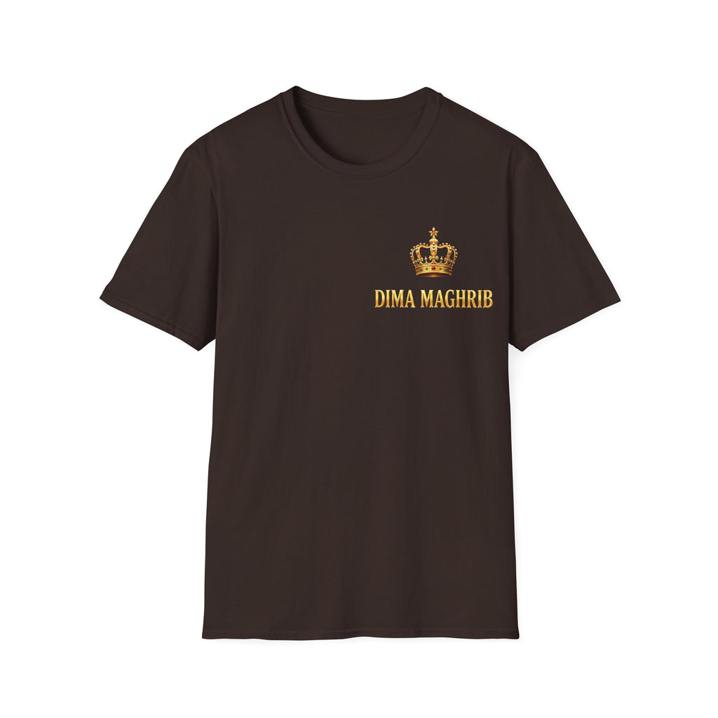Crown Name T‑Shirt — "Dima Maghre" Embroidered Royal Chest Tee