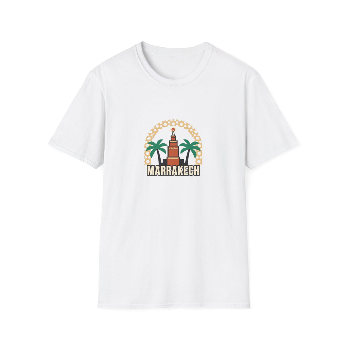 T-shirt Marrakech Palmiers — Souvenir de voyage au Maroc