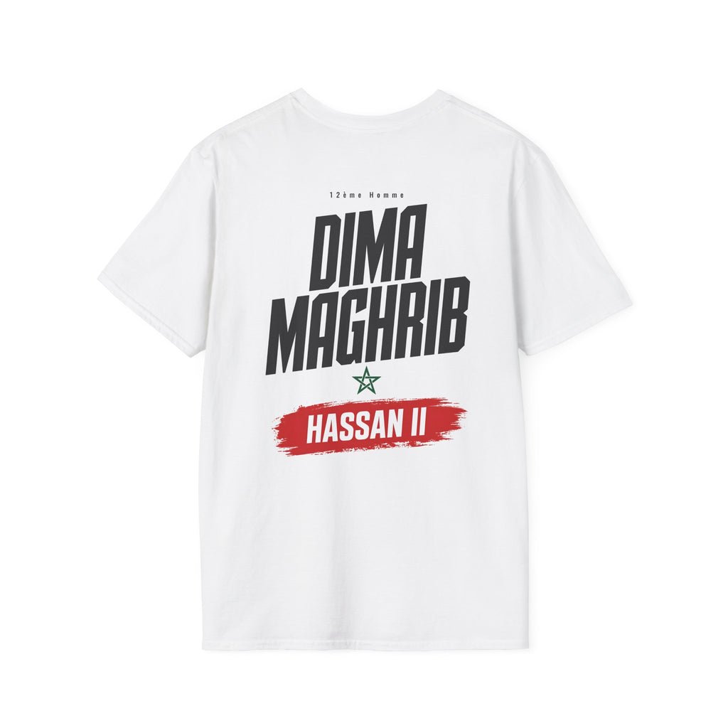 Dima Maghrib Graphic T-Shirt — "Dima Maghrib" Bold Typographic Tee - LUMÏA