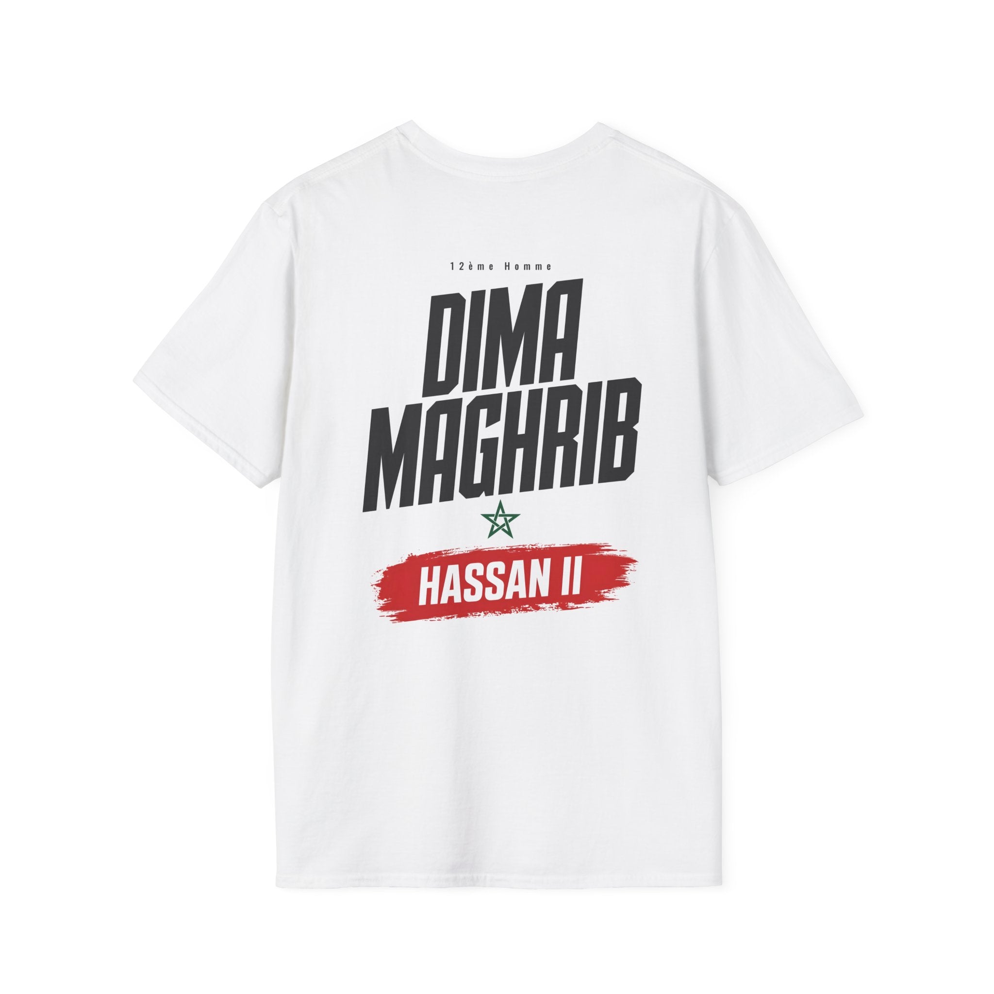 Dima Maghrib Graphic T-Shirt — "Dima Maghrib" Bold Typographic Tee - LUMÏA