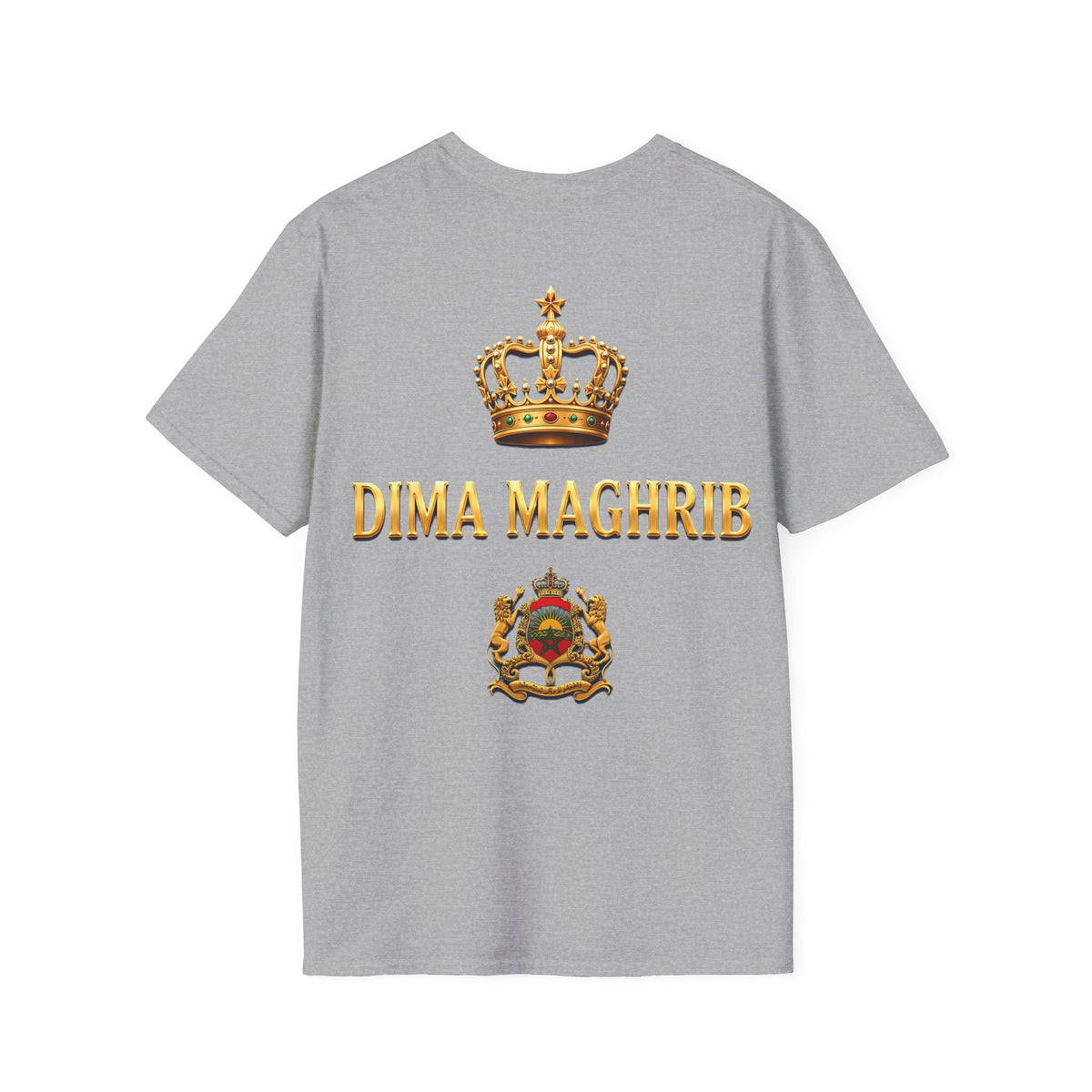 Morocco Coat of Arms Chest Emblem T-Shirt — Moroccan Crest Tee - LUMÏA