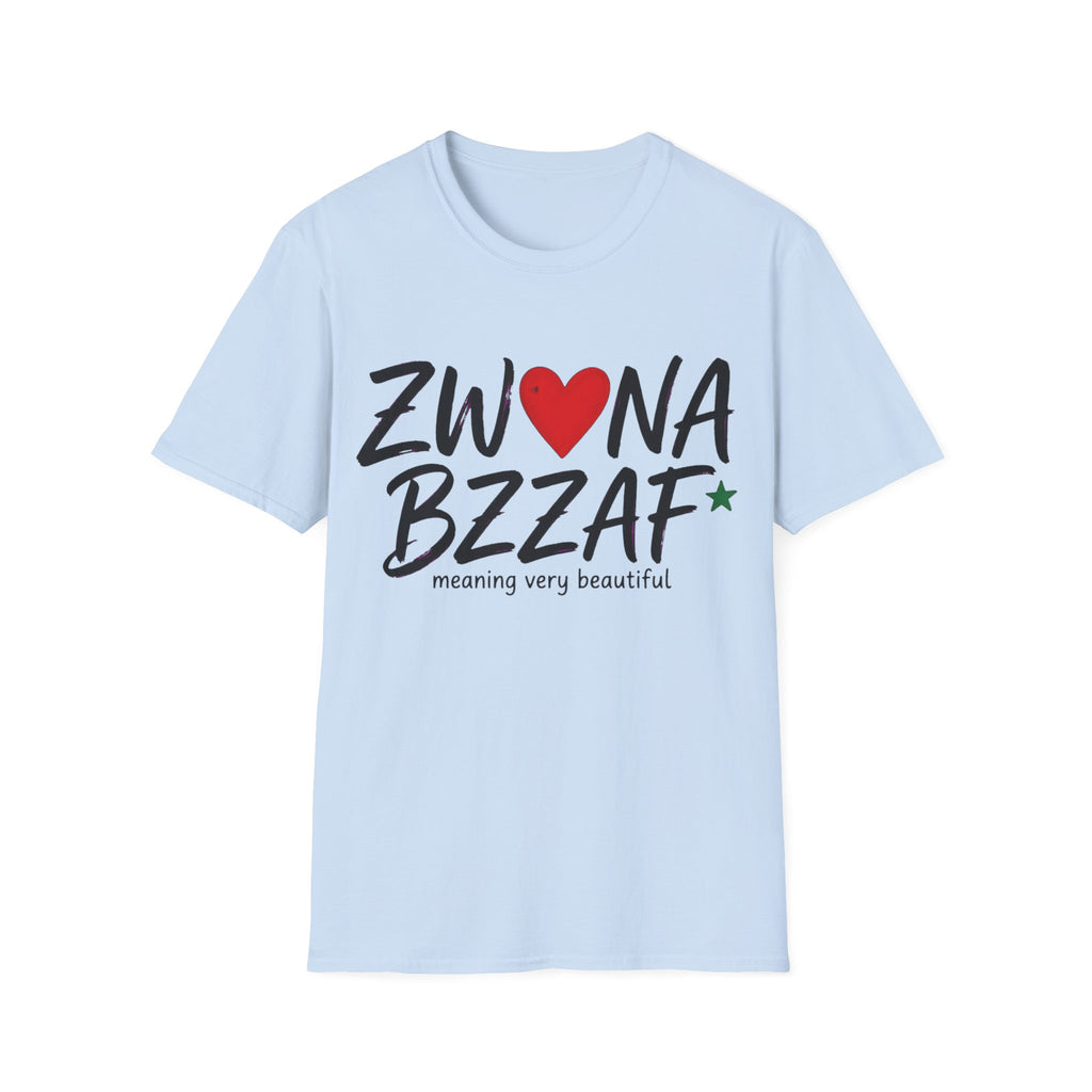 T-Shirt — Zwna Bzzaf Heart Logo Tee (Meaning: Very Beautiful)