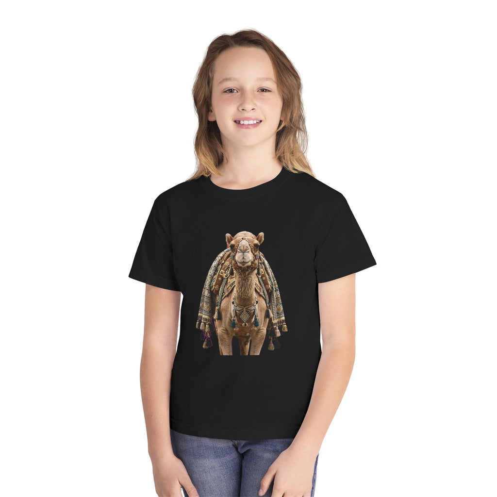 Youth Tee — Cute Camel Graphic Shirt (Boho Desert Vibe)
