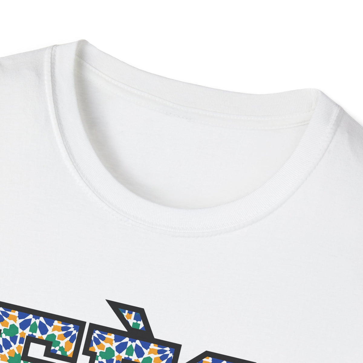 T-shirt graphique Fès fleuri – motif marocain au dos