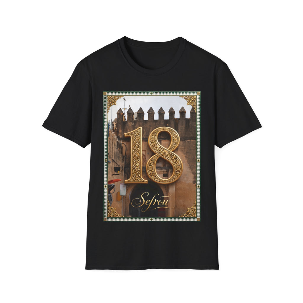 18th Birthday Tee — Elegant Gold Number Birthday T-Shirt - LUMÏA