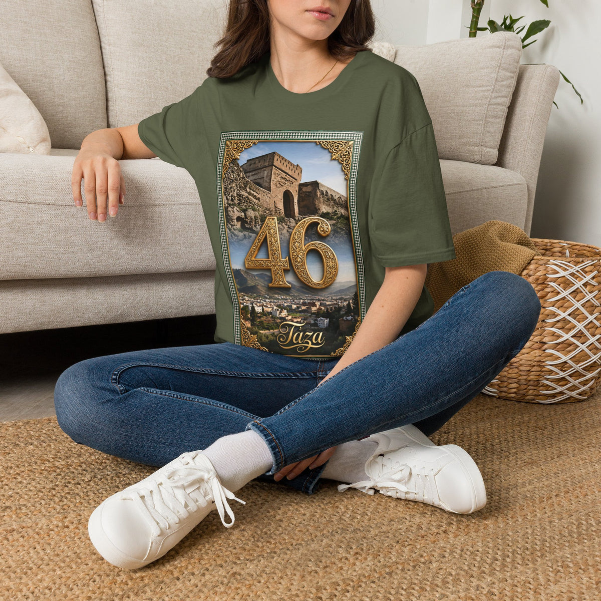 46 Meknès Ramparts T-Shirt — Moroccan Ancient Walls Graphic Tee - LUMÏA