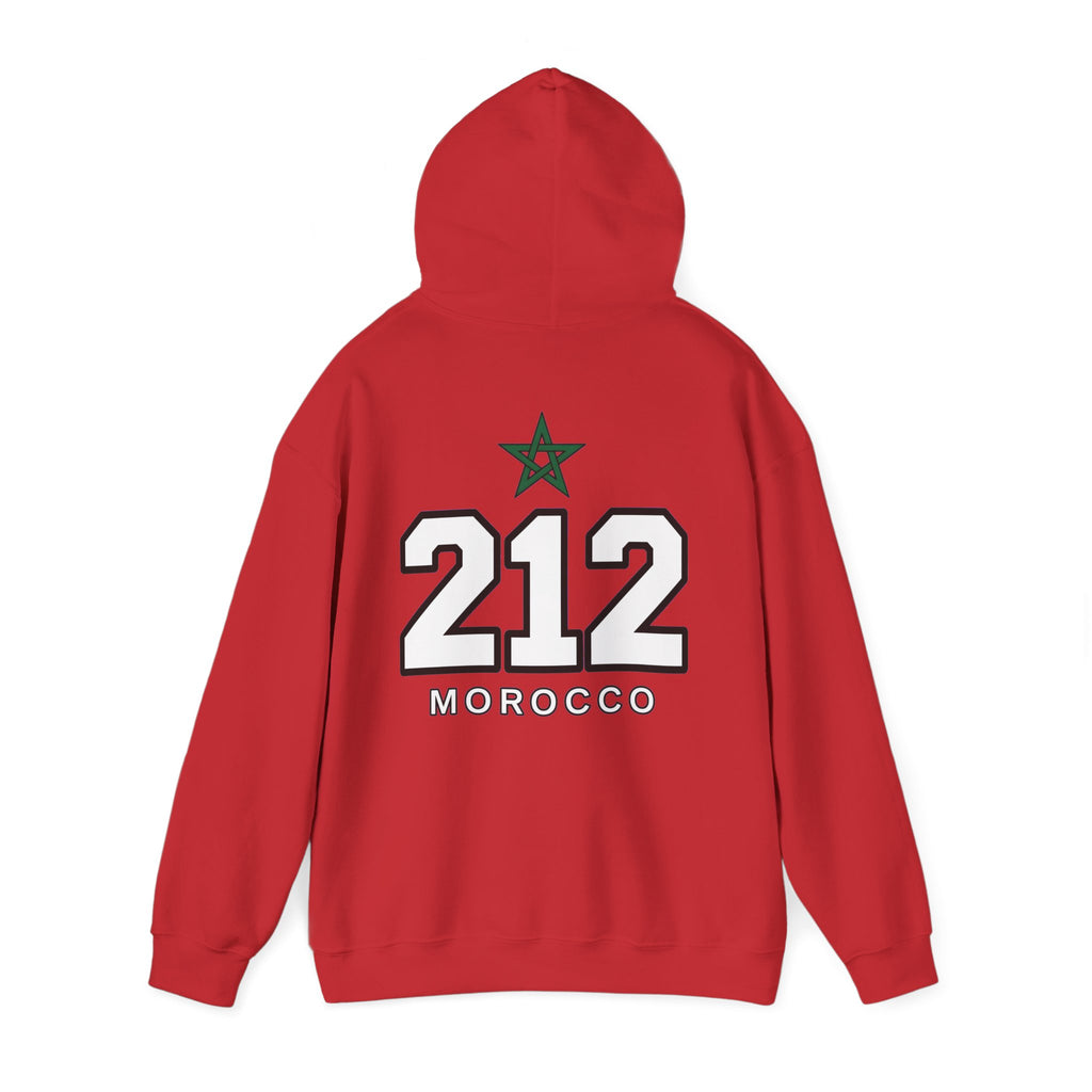 Hoodie Morocco 212 — Sweat à Capuche Vintage Numéro Maroc - LUMÏA