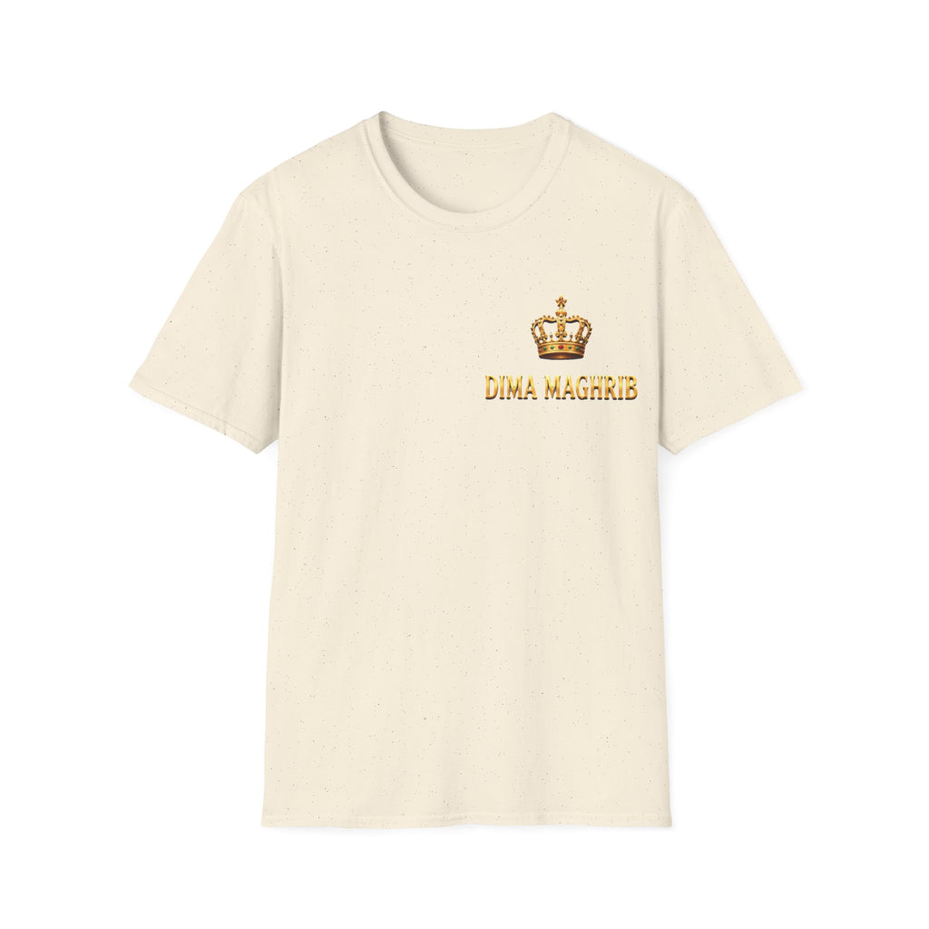 Crown Name T‑Shirt — "Dima Maghre" Embroidered Royal Chest Tee