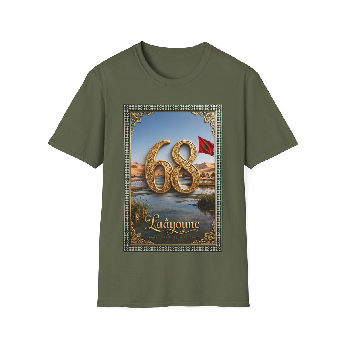 68 Anniversary Desert Flag Graphic T-Shirt - LUMÏA