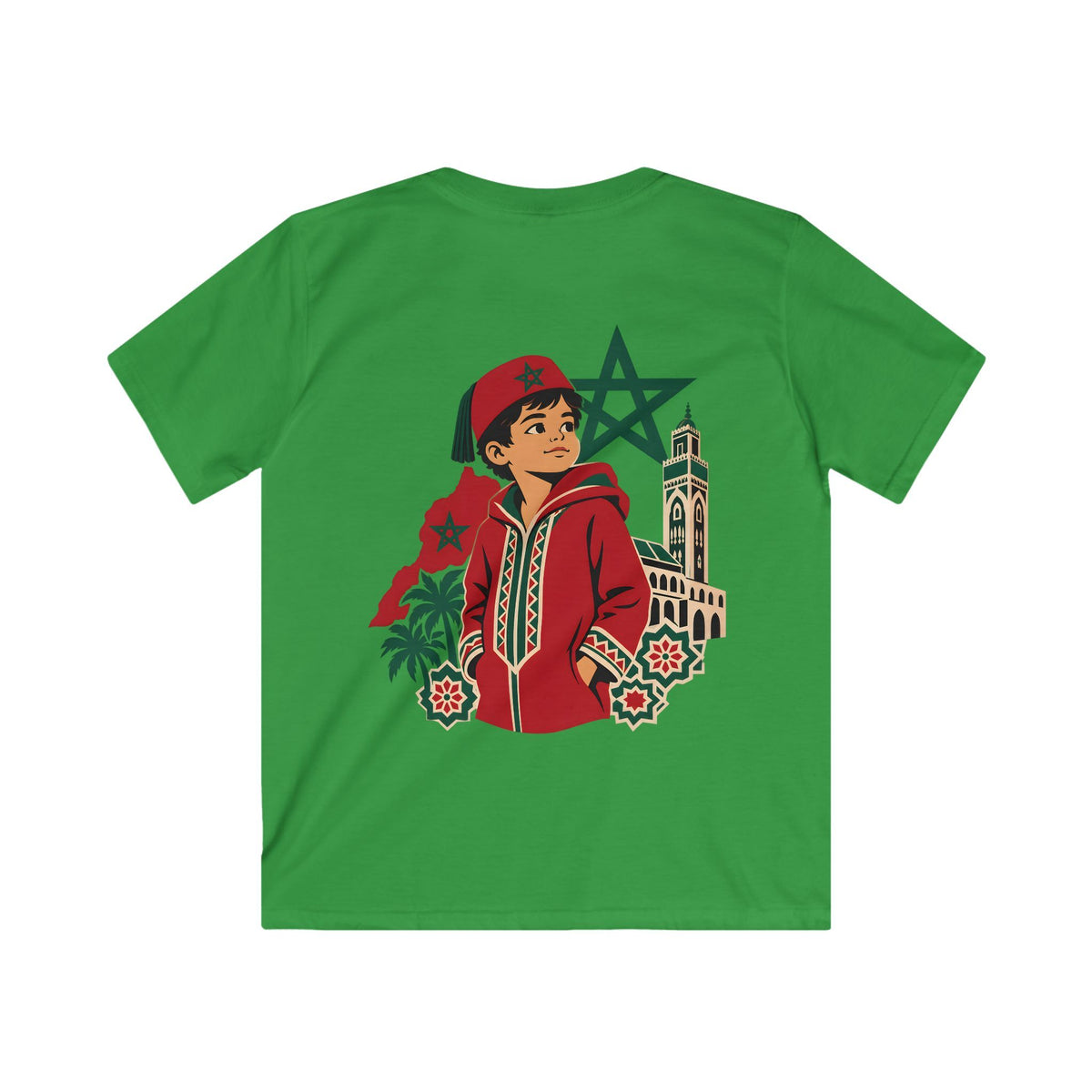 T-shirt enfant marocain — Illustration Casablanca 212
