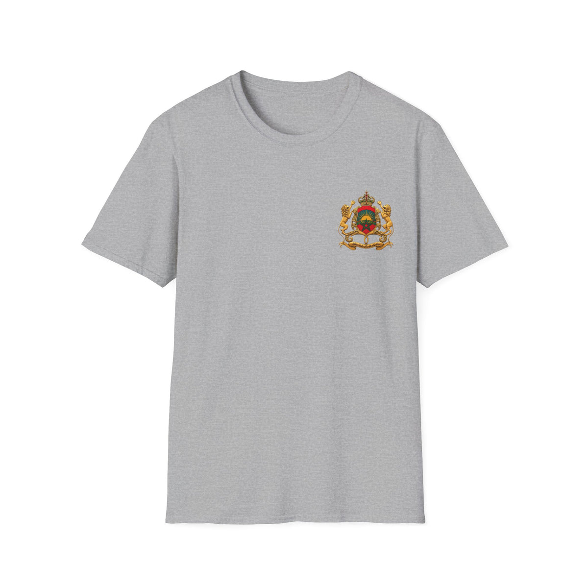 Morocco Coat of Arms Chest Emblem T-Shirt — Moroccan Crest Tee - LUMÏA