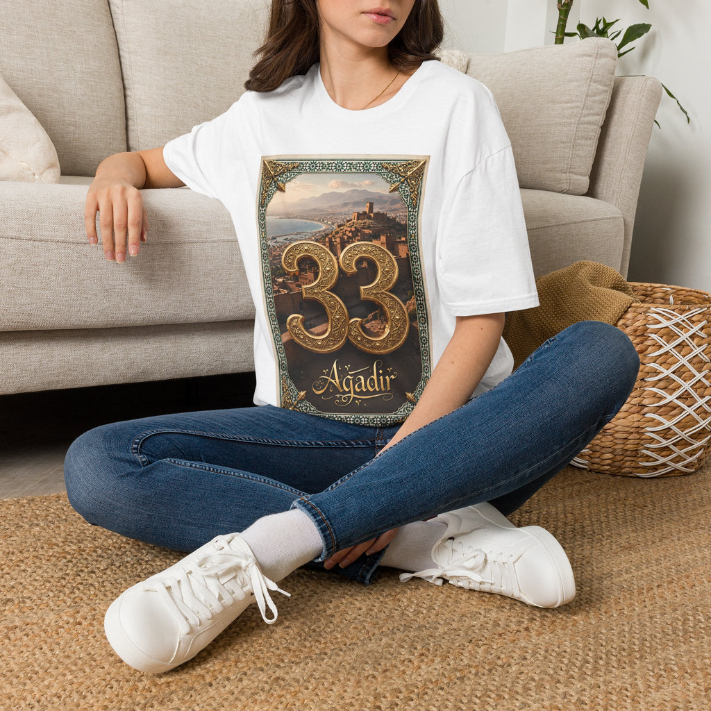 Moroccan Agadir 33 Vintage Poster T-Shirt