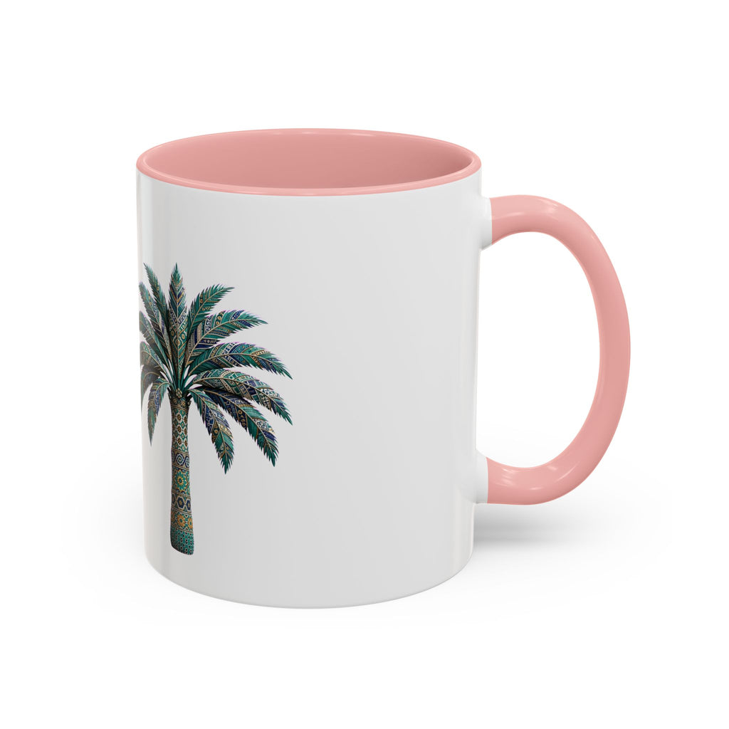 Boho Camel & Palm Accent Coffee Mug – 11/15oz Rustic Desert Travel Tea Cup