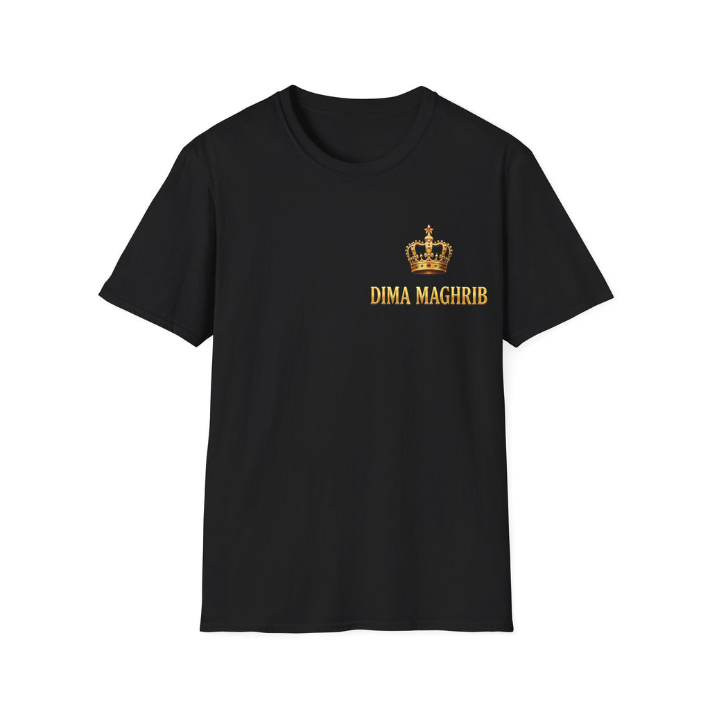 Crown Name T‑Shirt — "Dima Maghre" Embroidered Royal Chest Tee
