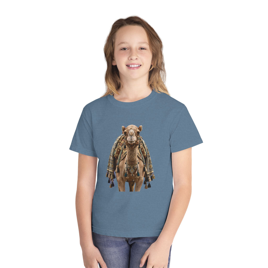 Youth Tee — Cute Camel Graphic Shirt (Boho Desert Vibe)