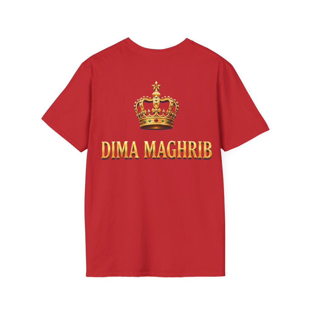 Crown Name T‑Shirt — "Dima Maghre" Embroidered Royal Chest Tee