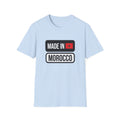 T-shirt « Made in Morocco » — motif et citation arabe au dos