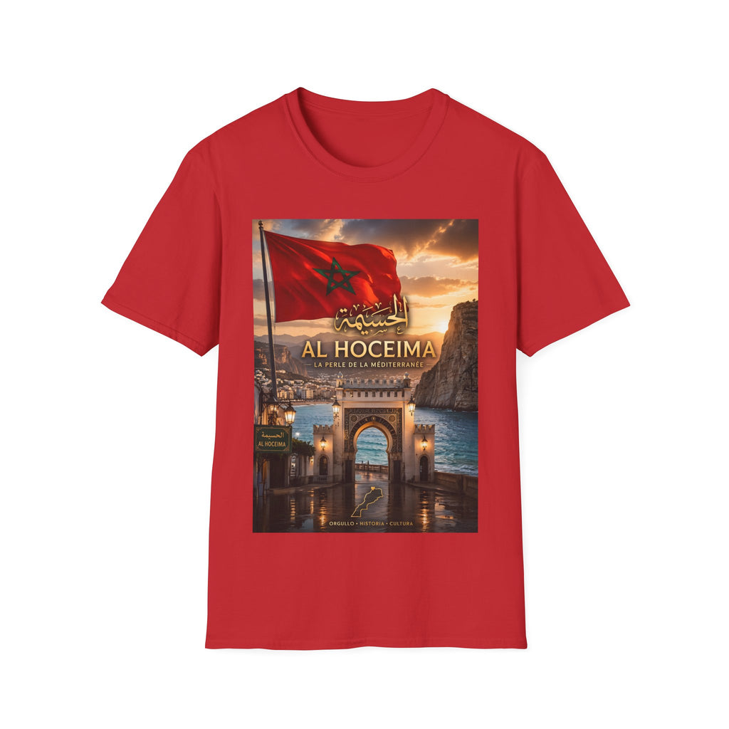Al Hoceima Flag T-Shirt — Moroccan City Sunset Tee