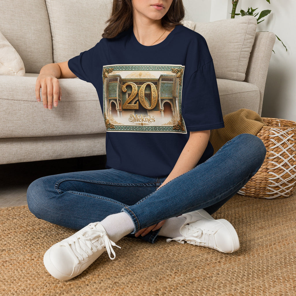 20th Birthday Moroccan Palace T-Shirt — Gold Zellige Anniversary Graphic Tee - LUMÏA