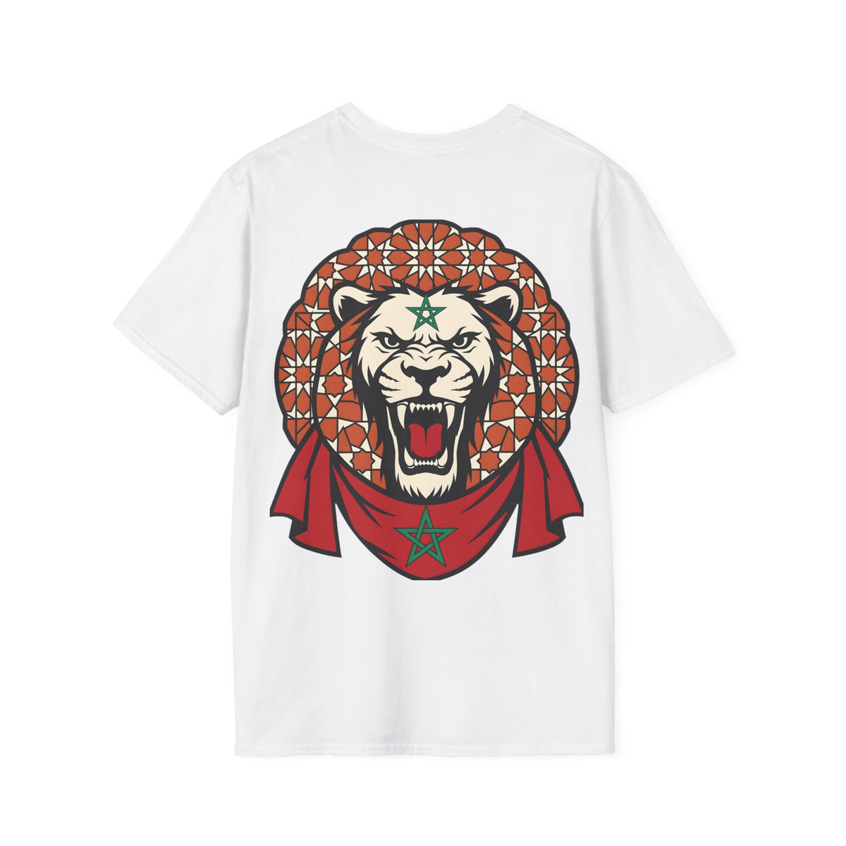 T-shirt Lion du Maroc, mosaïque et force - LUMÏA