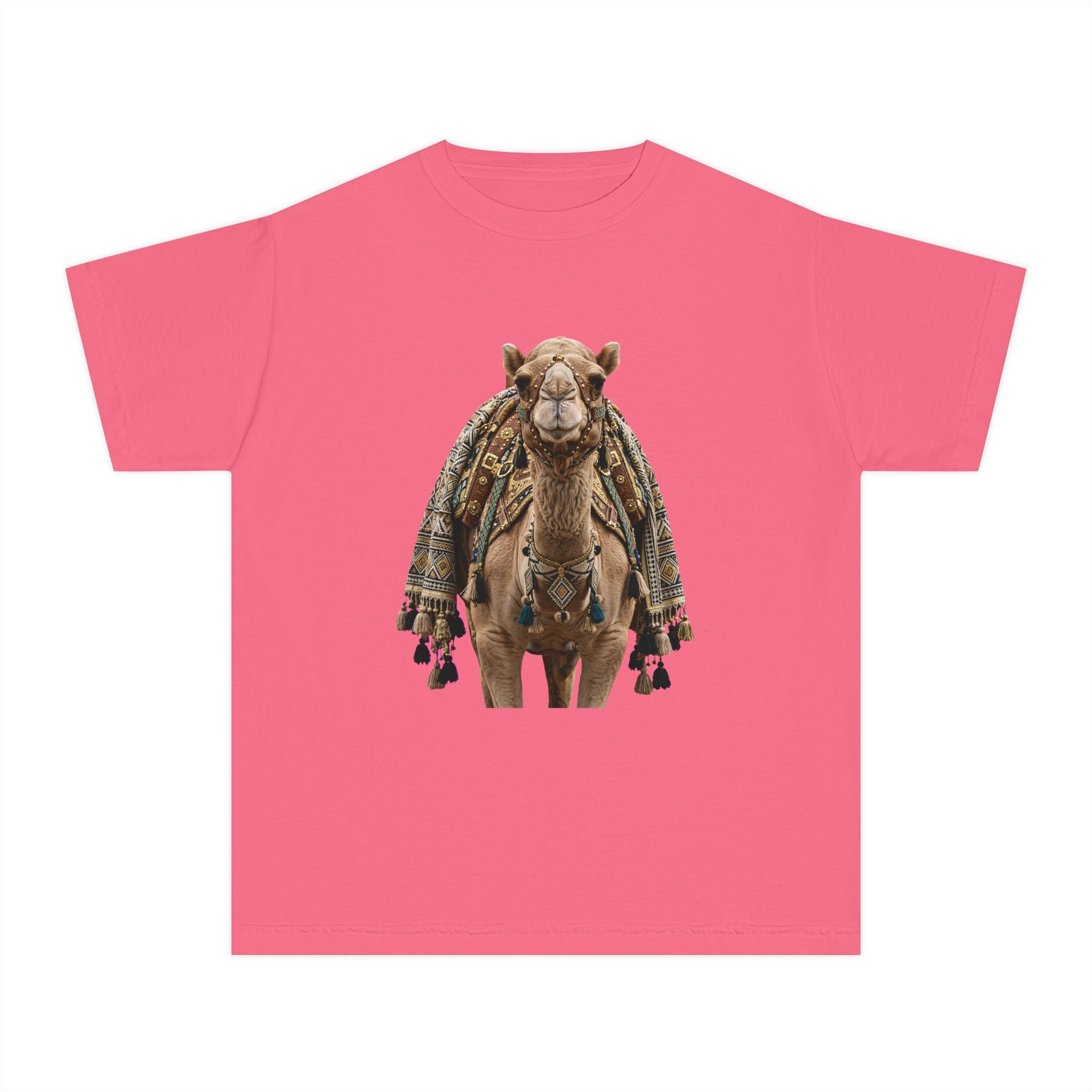 Youth Tee — Cute Camel Graphic Shirt (Boho Desert Vibe)