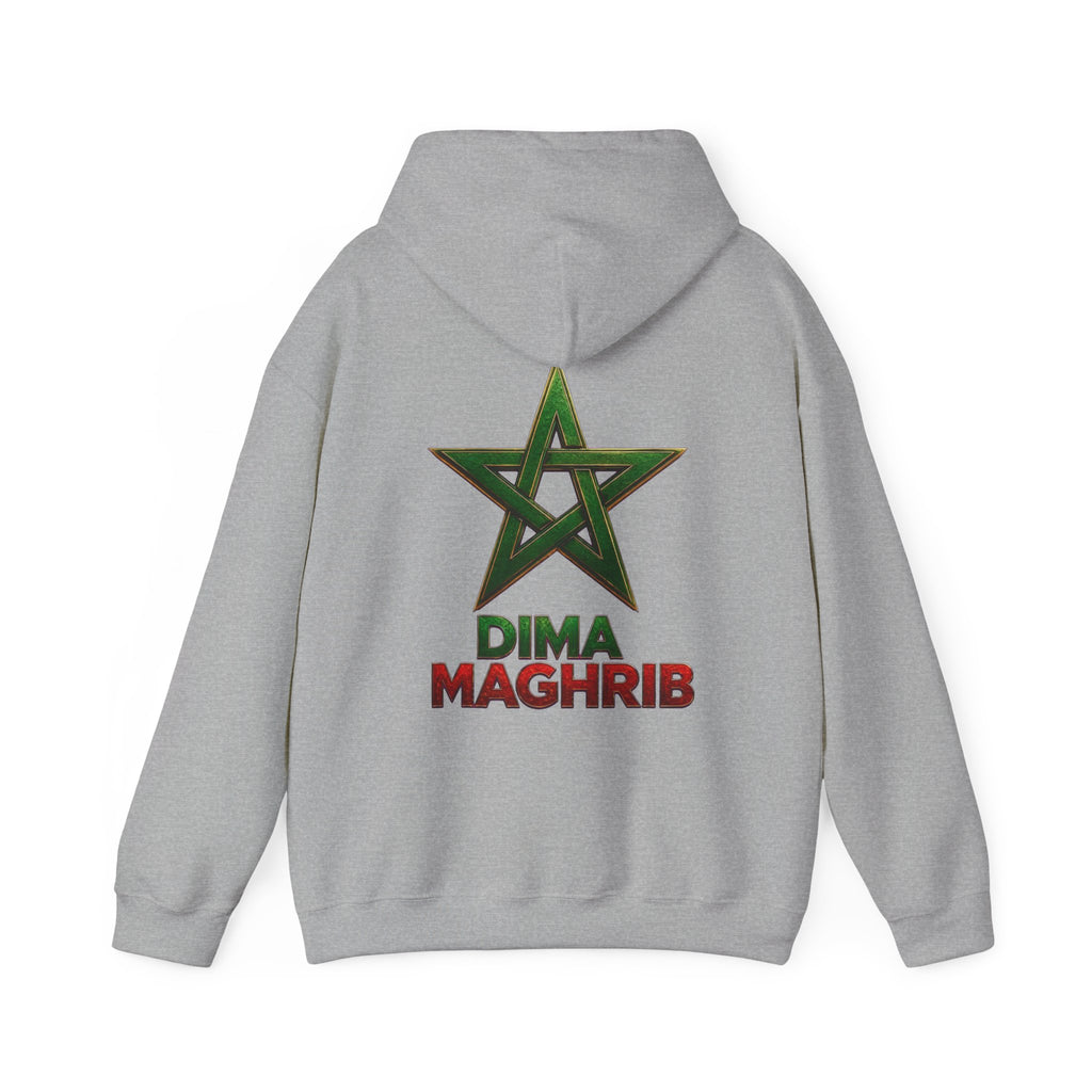 Dima Maghrib Star Hoodie – Moroccan Pride Graphic Pullover - LUMÏA