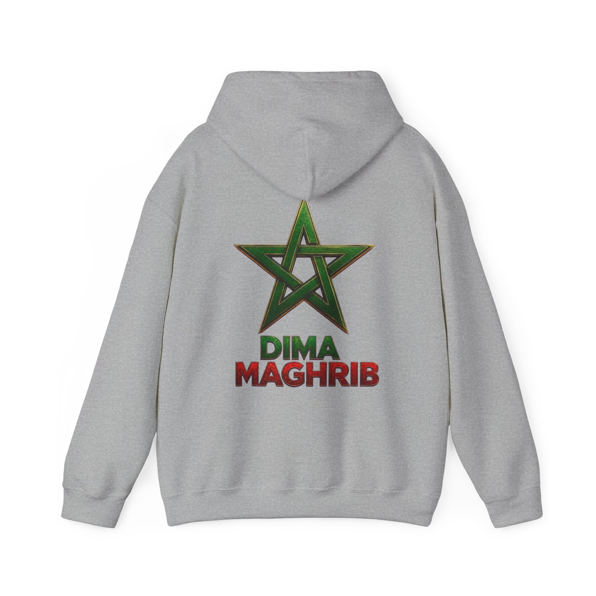 Dima Maghrib Star Hoodie – Moroccan Pride Graphic Pullover - LUMÏA