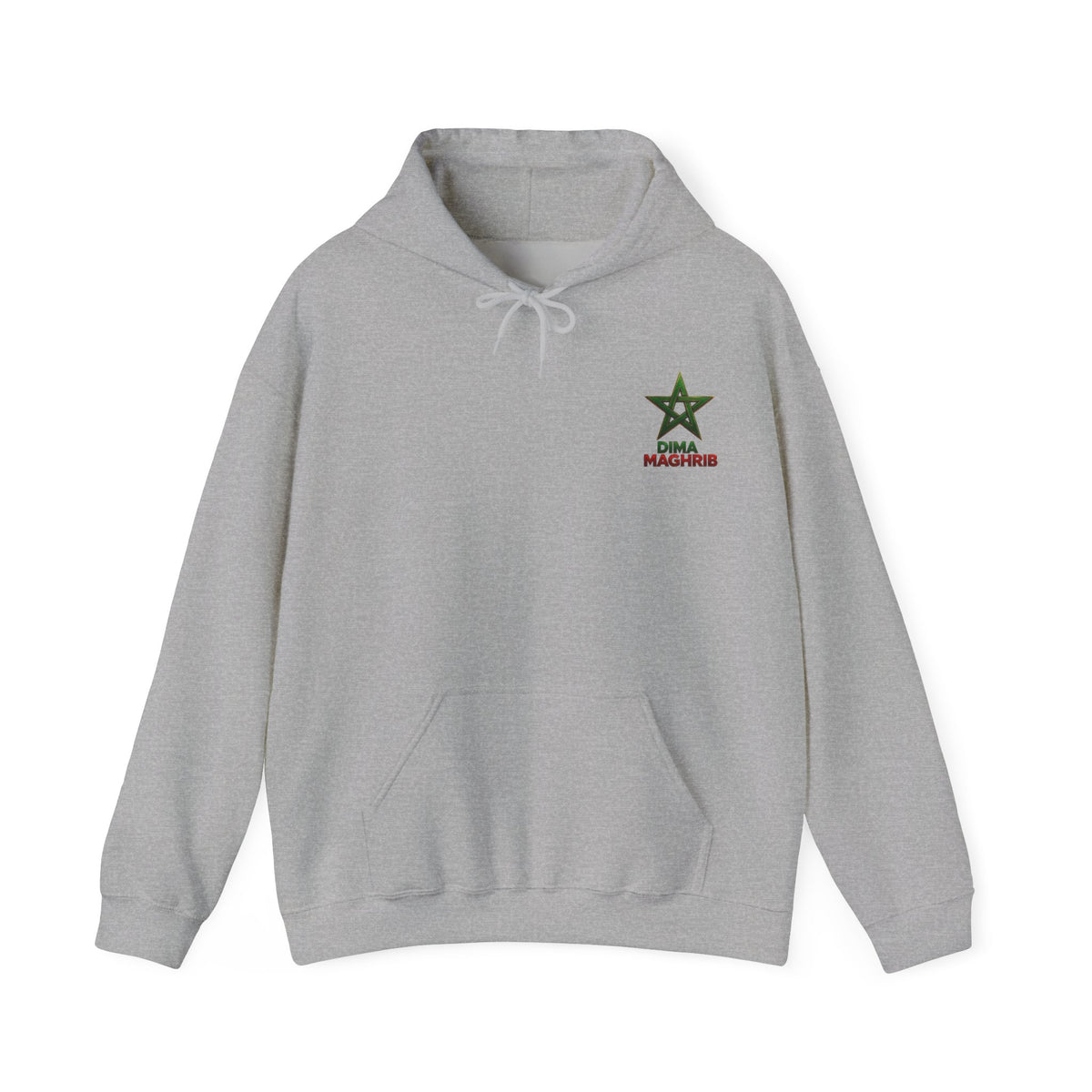 Dima Maghrib Star Hoodie – Moroccan Pride Graphic Pullover - LUMÏA