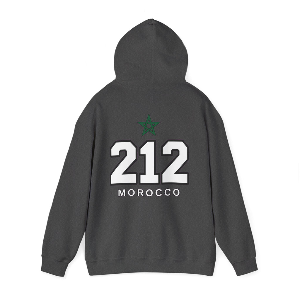 Hoodie Morocco 212 — Sweat à Capuche Vintage Numéro Maroc - LUMÏA