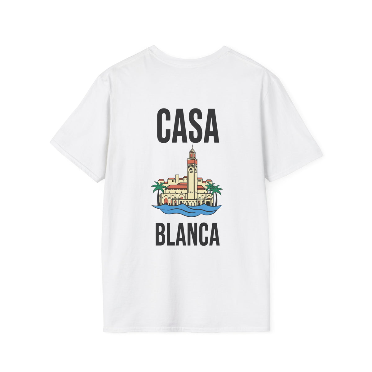 T-shirt graphique Casa Blanca – inspiration bord de mer vintage