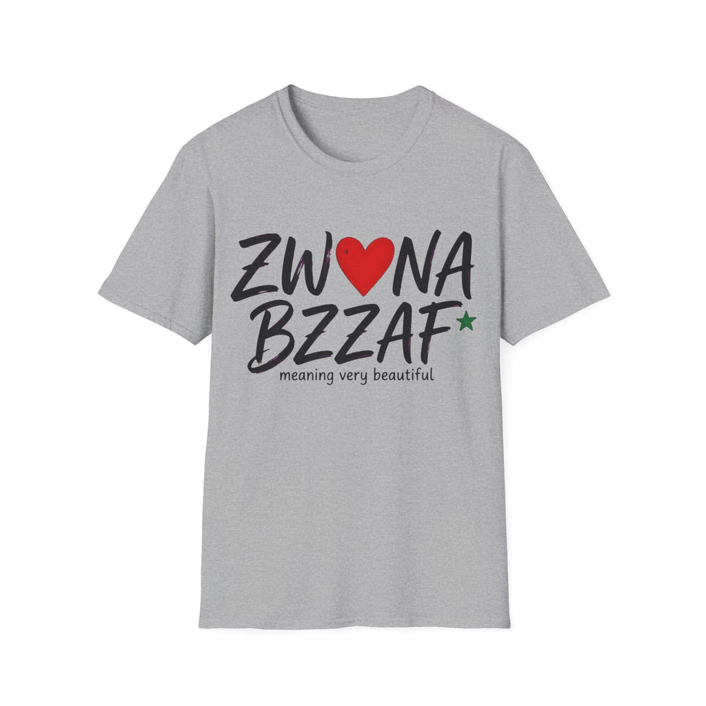 T-Shirt — Zwna Bzzaf Heart Logo Tee (Meaning: Very Beautiful)