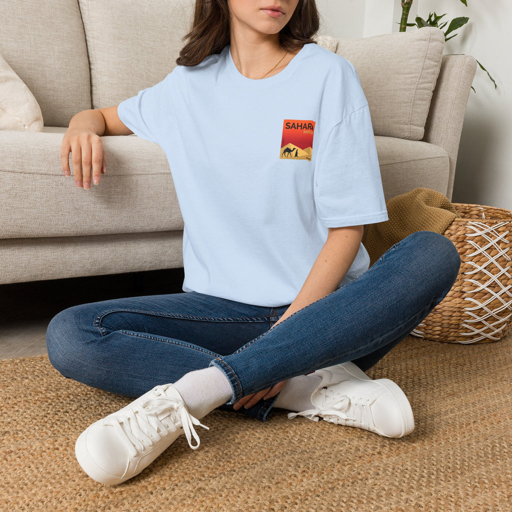 Sahara Desert Camel Pocket Graphic T-Shirt - LUMÏA